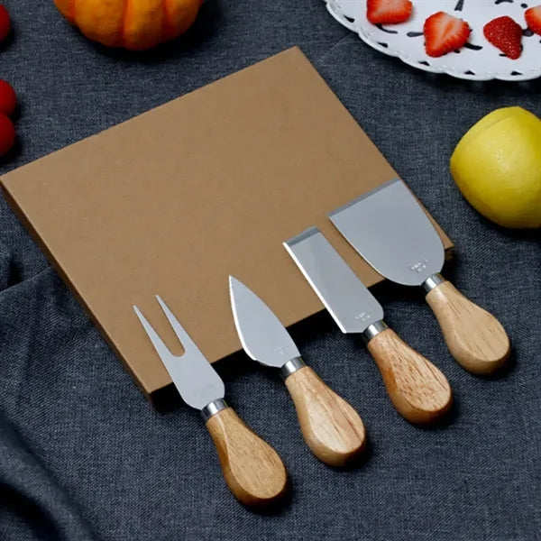 Bamboo Cheese Knife Set in Gift Box