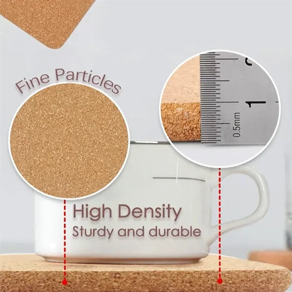 Customizable Cork Coaster for Beverages