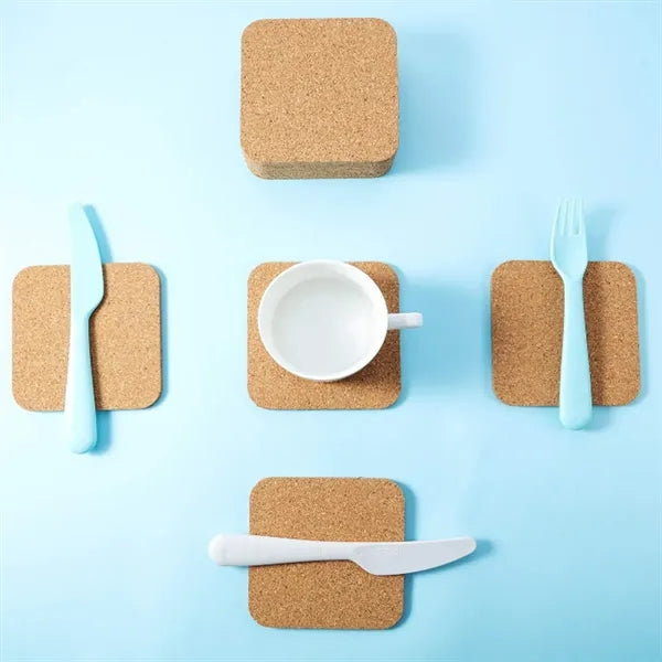 Customizable Cork Coaster for Beverages