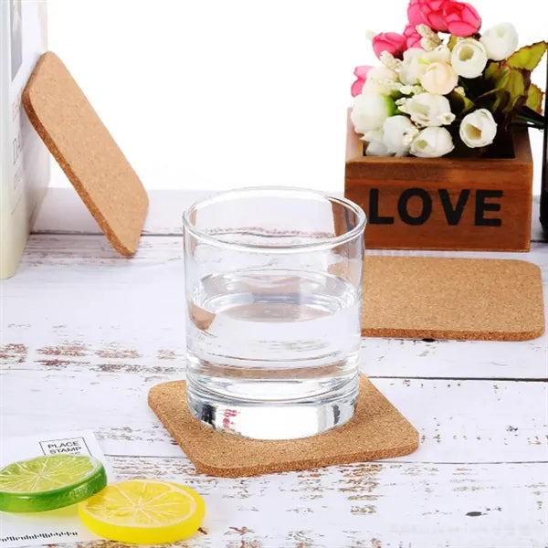 Customizable Cork Coaster for Beverages