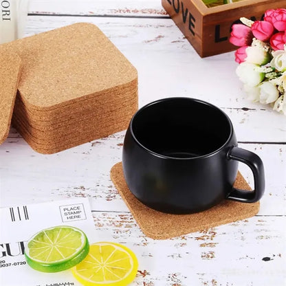 Customizable Cork Coaster for Beverages