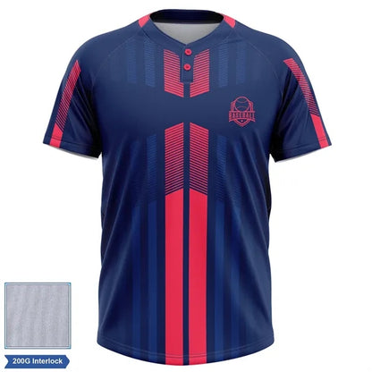 Rush - Men's & Kids' Sublimation 2-Button Baseball Jersey -