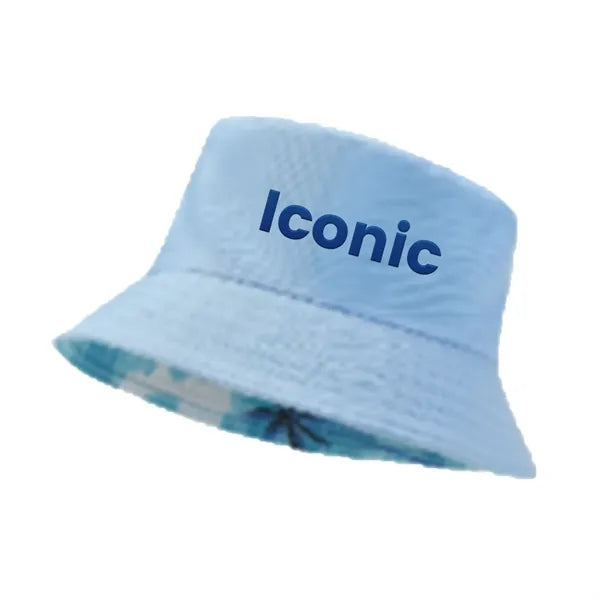 Rush - Reversible Poly Bucket Hat - Inside Palm Print