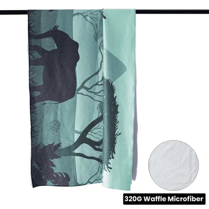 Rush - Sublimation Waffle Beach Towel