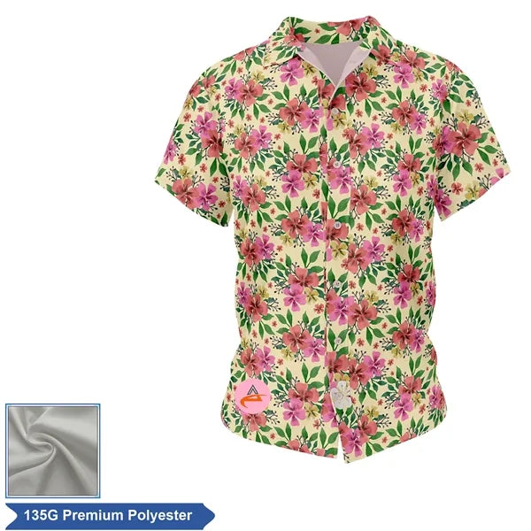 Women's Sublimation Full-Button Poly Shirt