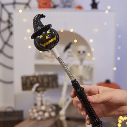 LED Witchy Pumpkin Wand with Sound & Lights