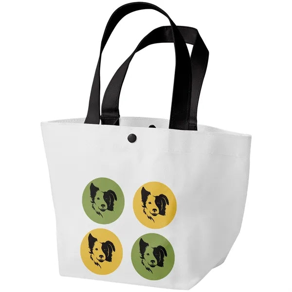 Sublimation 12 oz Poly Canvas Tote Bag - 16.5"W x 13.5"H x