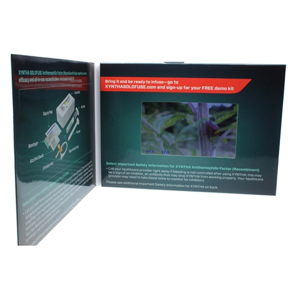 Lilac 4.3" LCD Video Bi-fold Brochure