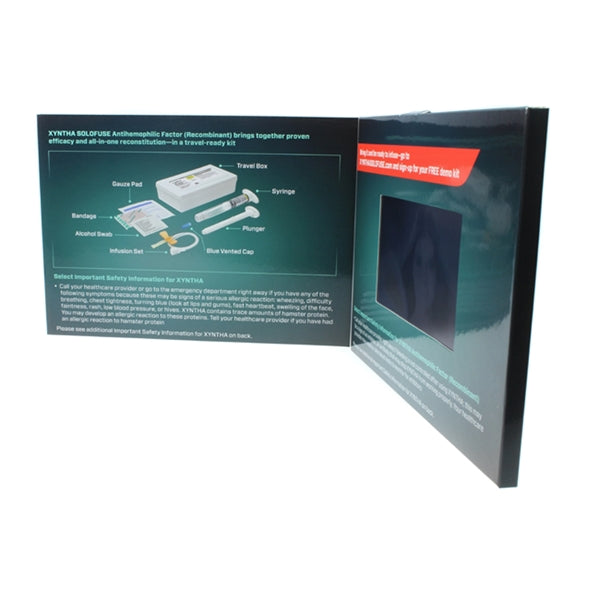 Lilac 4.3" LCD Video Bi-fold Brochure