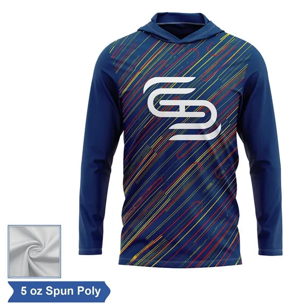 Sublimation Spun Polyester (Cotton Touch) Long Sleeve Hooded