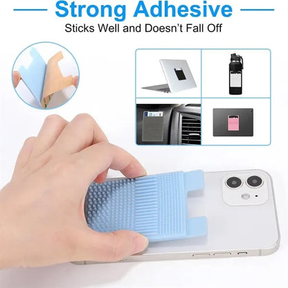 Textured Silicone Phone Card Holder