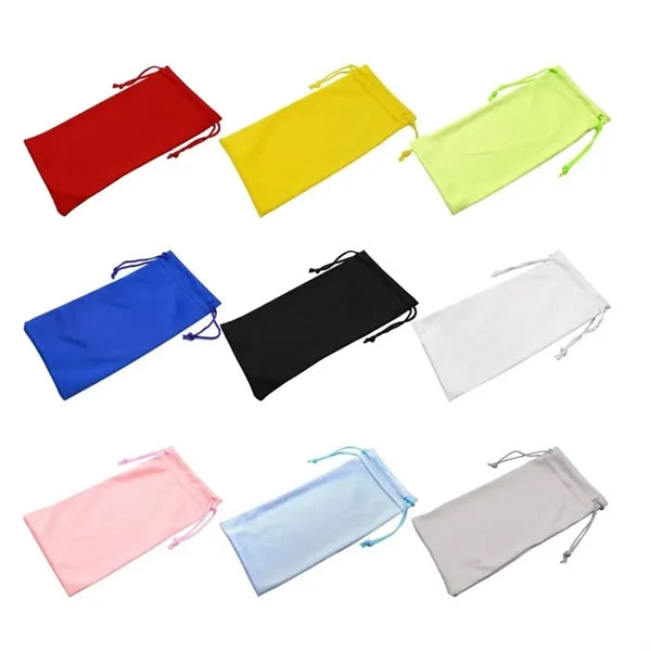 Customizable Microfiber Pouch with Drawstring