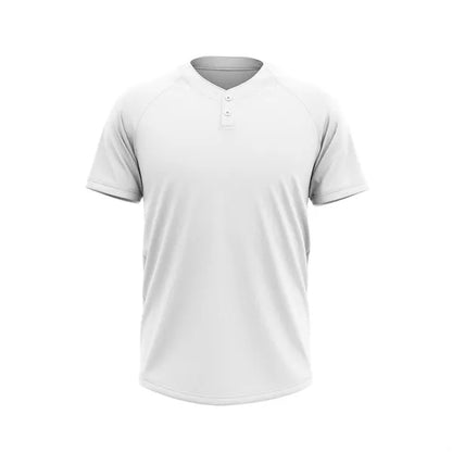 Sublimation UPF DriFit 2-Button Baseball Henley - Men Women