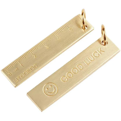 Brass Ruler Keychain