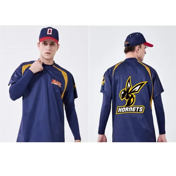 Premium Sublimation 2-Button Baseball Jersey - Men, Kids