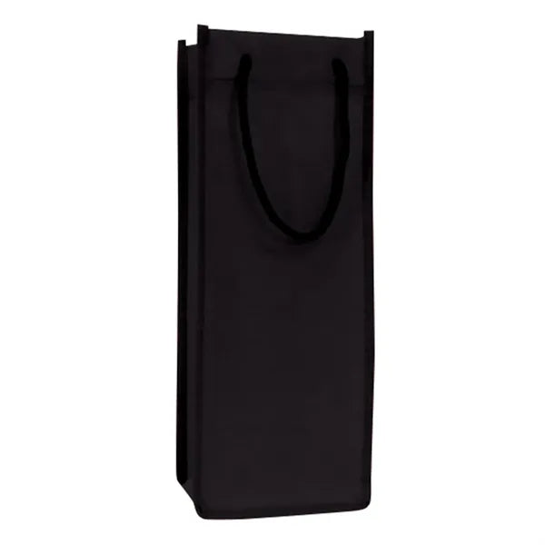 Single Bottle Wine Tote With Rope Handles (5 x 13 x 4)