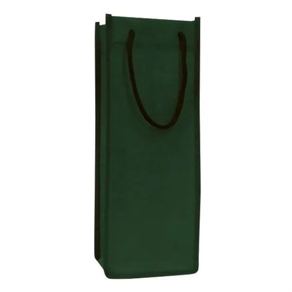 Single Bottle Wine Tote With Rope Handles (5 x 13 x 4)