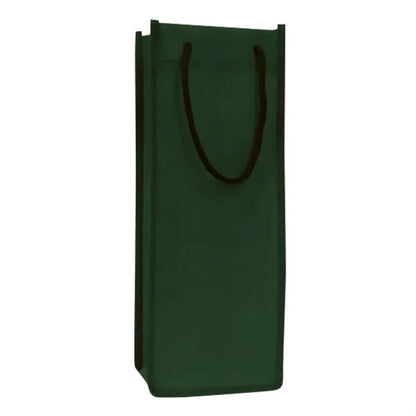 Single Bottle Wine Tote With Rope Handles (5 x 13 x 4)