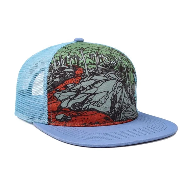 Premium Sublimation 5 Panel Mesh Back Trucker Cap -