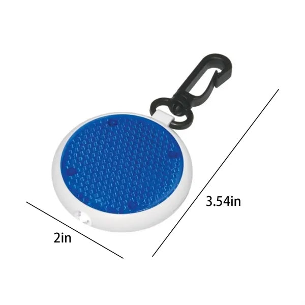 Clip-On Reflective Safety Light with Carabiner