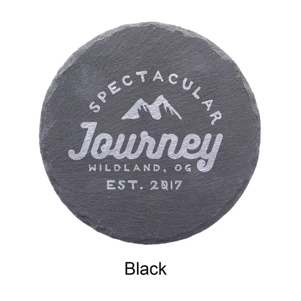 Round Slate Coasters