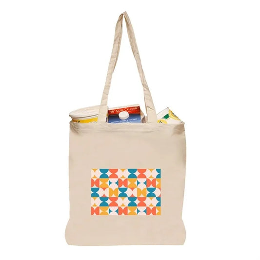 Cotton Tote Bag - Natural 5 oz Fiber -13.75" W x 16" H