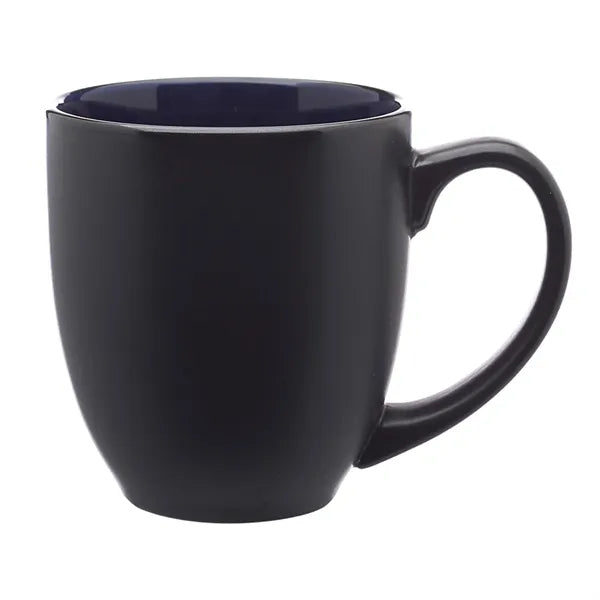 Two-Tone Bistro Style Ceramic Mug, 16 oz.