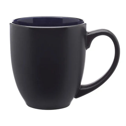 Two-Tone Bistro Style Ceramic Mug, 16 oz.