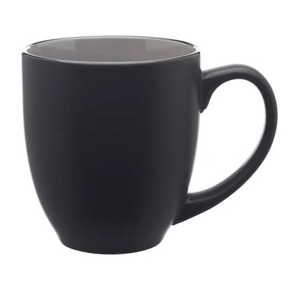 Two-Tone Bistro Style Ceramic Mug, 16 oz.