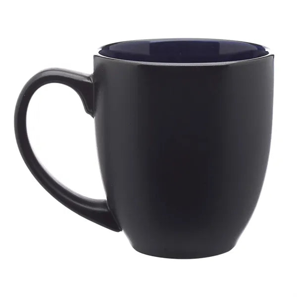 Two-Tone Bistro Style Ceramic Mug, 16 oz.