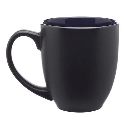 Two-Tone Bistro Style Ceramic Mug, 16 oz.