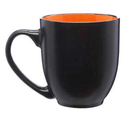 Two-Tone Bistro Style Ceramic Mug, 16 oz.
