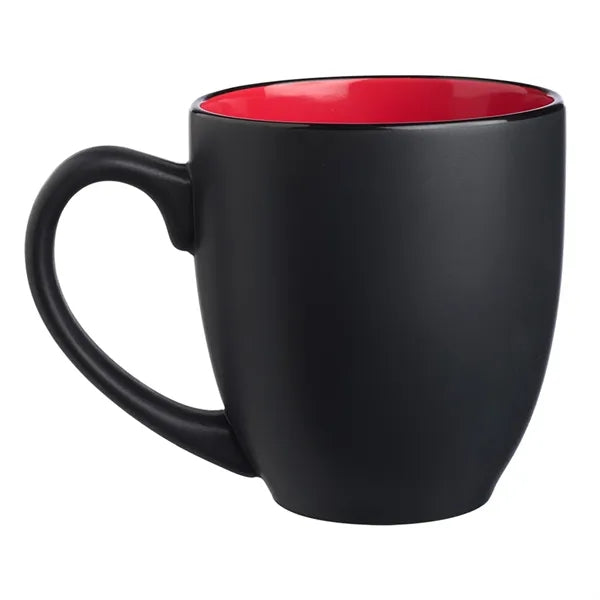 Two-Tone Bistro Style Ceramic Mug, 16 oz.