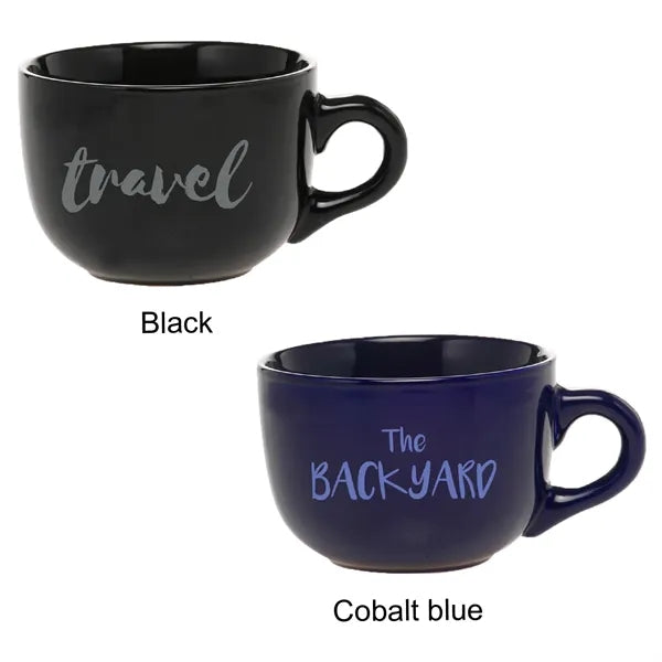 18 oz. Ceramic Cappuccino Custom Mug