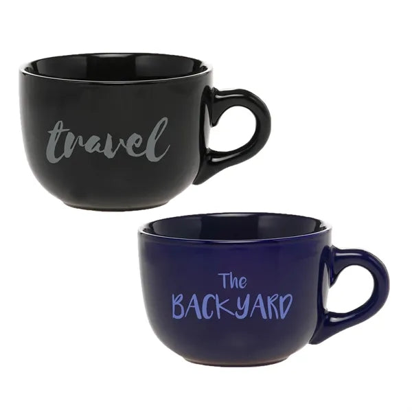 18 oz. Ceramic Cappuccino Custom Mug