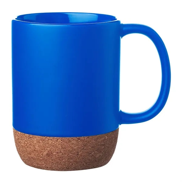 15 oz. Matte Cork Bottom Ceramic Mug