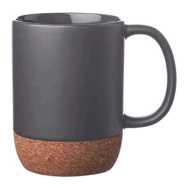 15 oz. Matte Cork Bottom Ceramic Mug