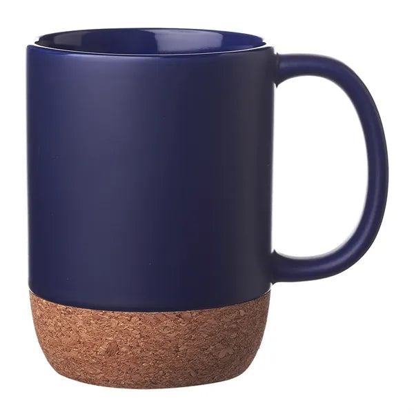 15 oz. Matte Cork Bottom Ceramic Mug
