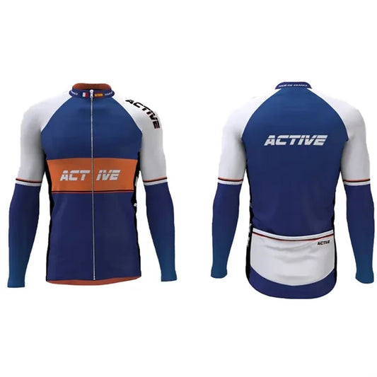 Unisex Full Sublimation Long Sleeve Cycling Jersey with