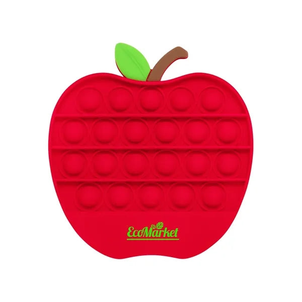 Push Pop Bubble Apple Shape Fidget Sensory Toy