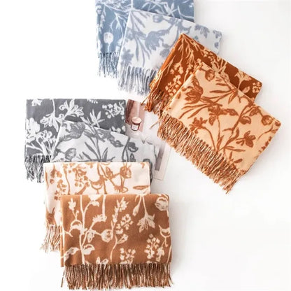 Classic Womens Printed Scarfs Soft