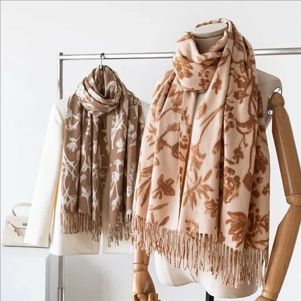 Classic Womens Printed Scarfs Soft