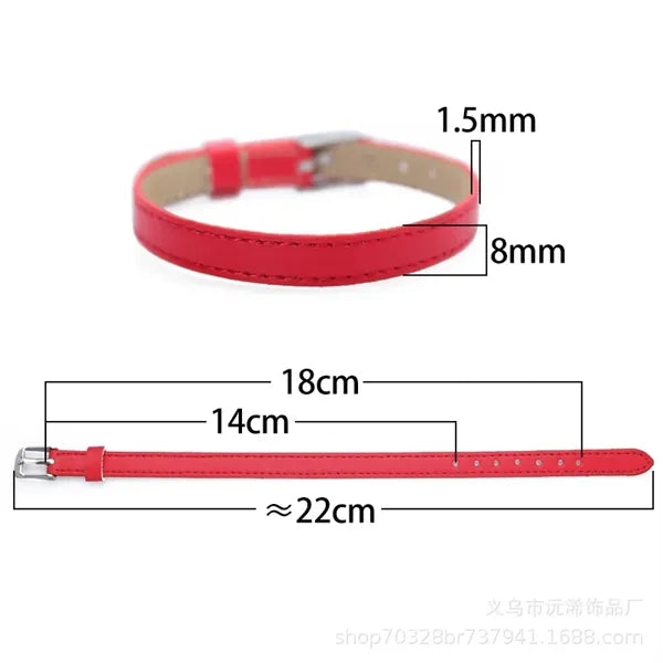 PU Leather Bracelet Adjustable Wristband