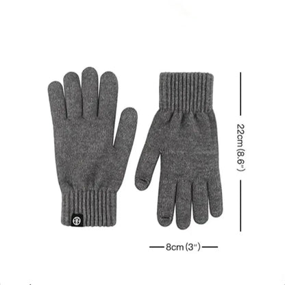Knitted Touchscreen Gloves Warm with Fleece Lining