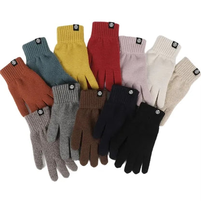 Knitted Touchscreen Gloves Warm with Fleece Lining