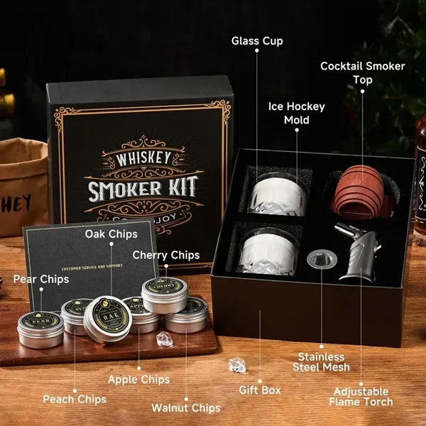 Classic Whiskey Cocktail Smoker Kit with Torch