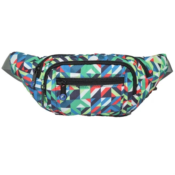 Sublimation 600D Polyester Waist Bag w/ 4 Pockets