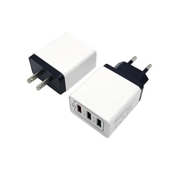 3 Port USB C Fast Charging Plug Adapter