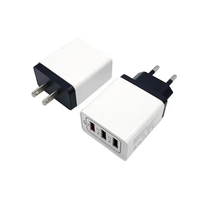 3 Port USB C Fast Charging Plug Adapter
