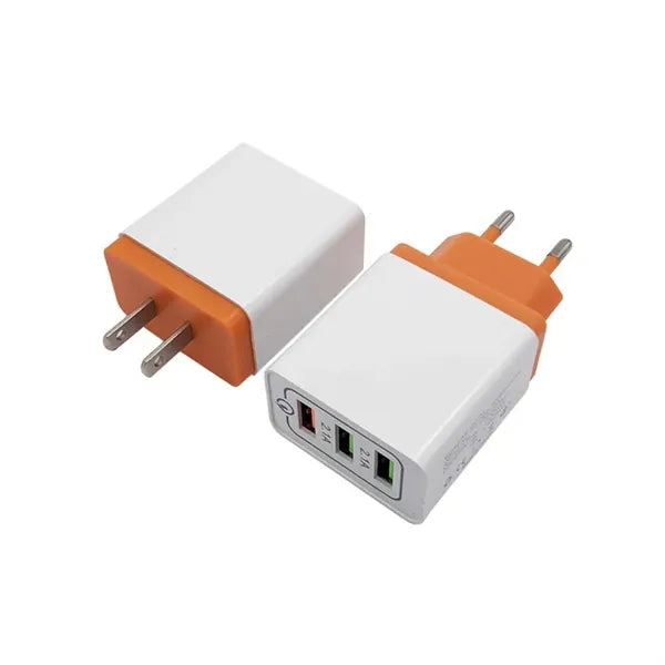 3 Port USB C Fast Charging Plug Adapter